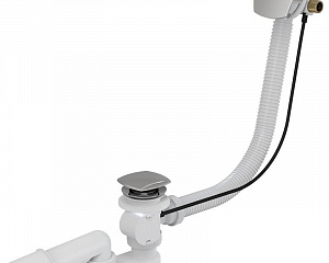 Alcaplast A564CRM3-100 Сифон для ванны с напуском воды через перелив хром