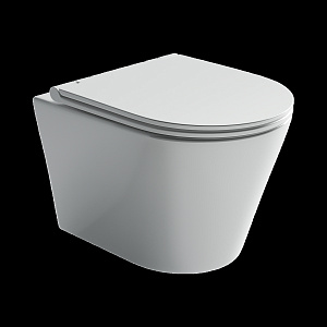 Купить подвесной унитаз ceramica nova cn3011 forma rimless белый в интернет-магазине santehcafe.ru
