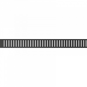 Купить alcaplast pure black pure-550black решетка для водоотводящего желоба 5,3x54,4 цвет черный в интернет-магазине santehcafe.ru