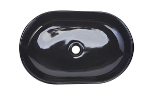 Купить bewash bogen 60 88601006 раковина на столешницу без отверстия под смеситель, черный глянец в интернет-магазине santehcafe.ru