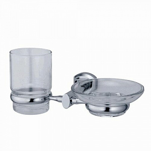 Купить wasserkraft oder k-3026 стакан с мыльницей подвесные хром в интернет-магазине santehcafe.ru
