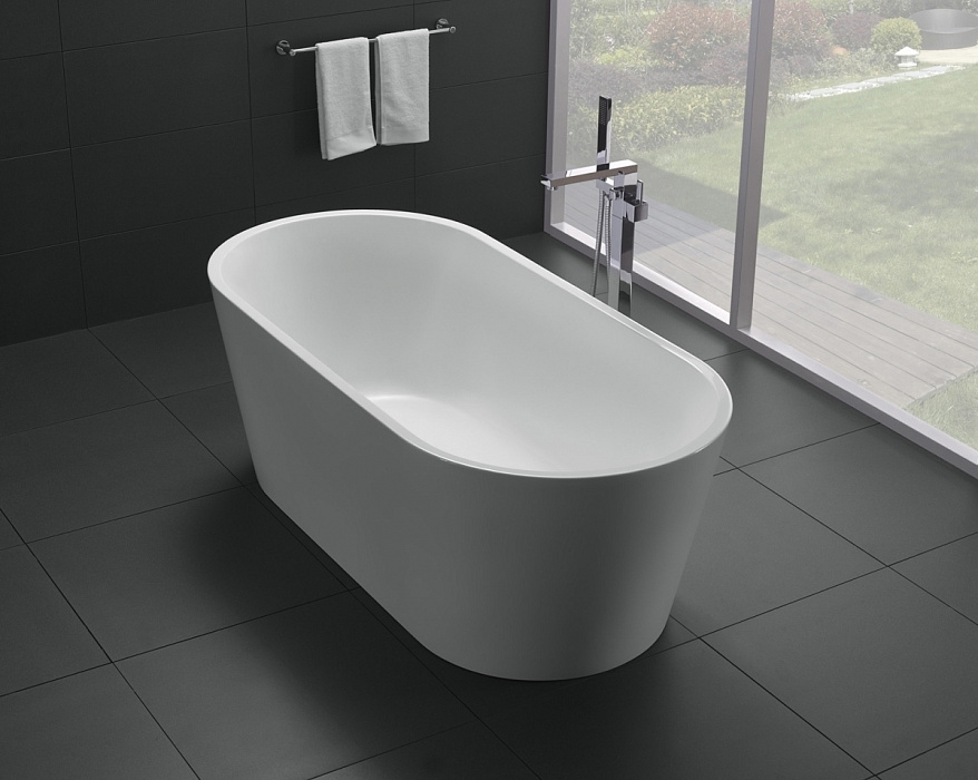 Акриловая ванна без перелива BelBagno BB71-1600-W0, 1600x750x600 Отдельностоящая 