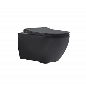 Купить bewash bogen 88303270 унитаз подвесной с сиденьем микролифт черный матовый в интернет-магазине santehcafe.ru