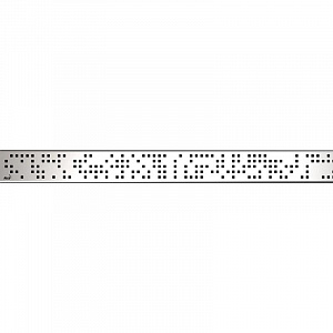 Купить alcaplast code code-850l решетка для водоотводящего желоба 84,4x6,15 цвет сталь глянцевый в интернет-магазине santehcafe.ru