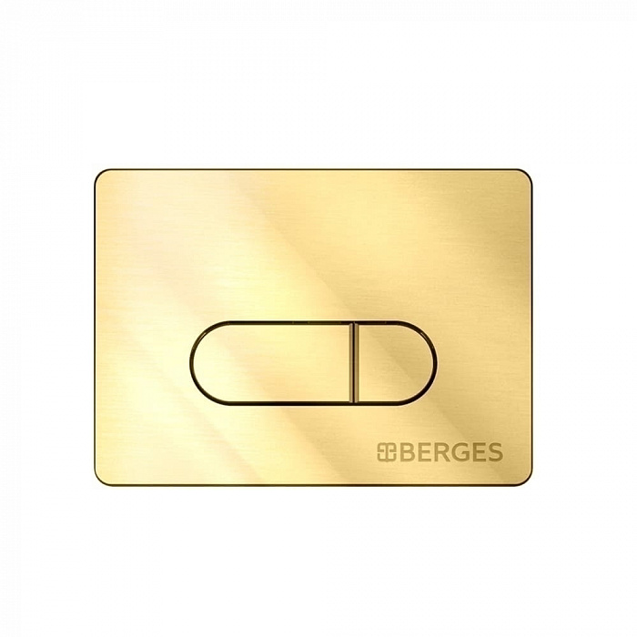 Berges Novum 040039 Кнопка для инсталляции D9, золото глянец