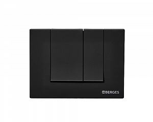 Berges Novum 040045 Кнопка для инсталляции S5, Soft Touch черная