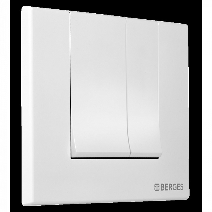 Berges Novum 040044 Кнопка для инсталляции S4, Soft Touch белая