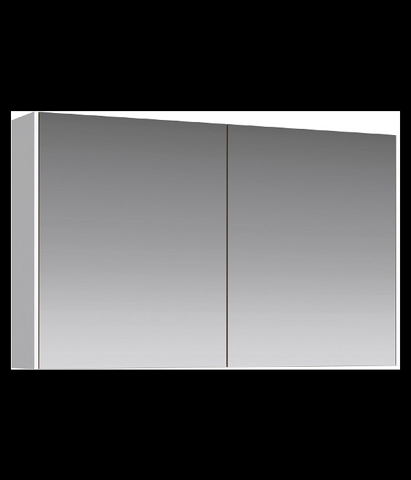 Aqwella Mobi MOB0410+MOB0717W Зеркальный шкаф подвесной белый
