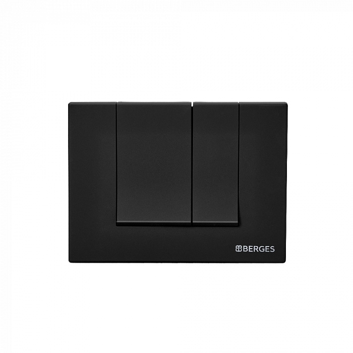 Berges Novum 040245 Инсталляция для скрытого монтажа унитаза кнопка S5 Soft Touch черная