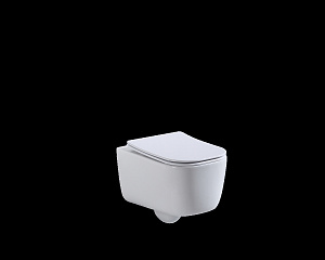 beWash SCHUTZ BKWHR002510 Унитаз подвесной безободковый с сиденьем микролифт, белый глянец  