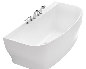 Акриловая ванна без перелива BelBagno BB74-1650-W0, 1650x780x590 Пристенная 