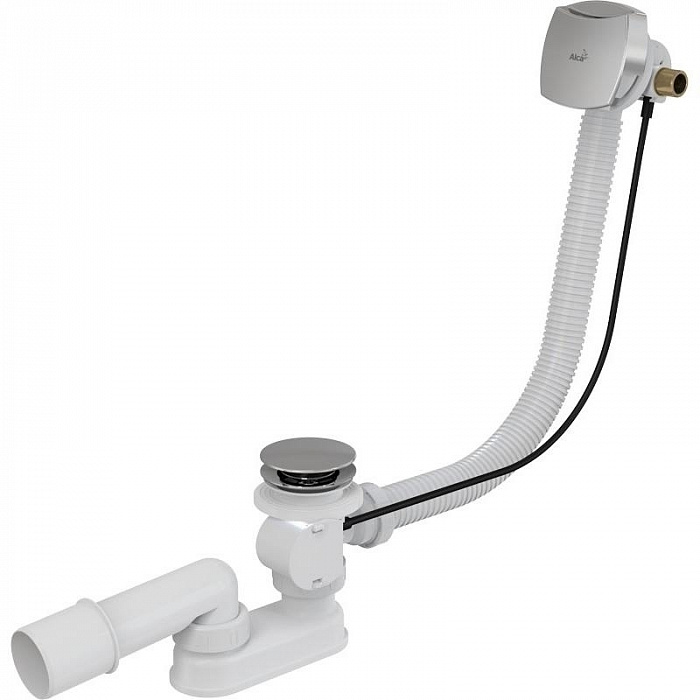 Alcaplast A564CRM1-120 Сифон для ванны с напуском воды через перелив хром