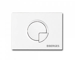 Berges Novum 040024 Кнопка для инсталляции R4 ,Soft Touch белая