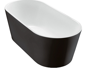 Акриловая ванна без перелива BelBagno BB71-1800-NERO-W0, 1800x800x600 Отдельностоящая 