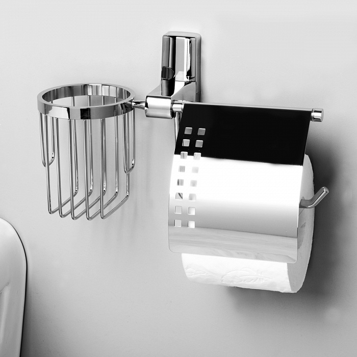 WasserKRAFT Leine K-5059 Держатель для туалетной бумаги и освежителя воздуха подвесной хром