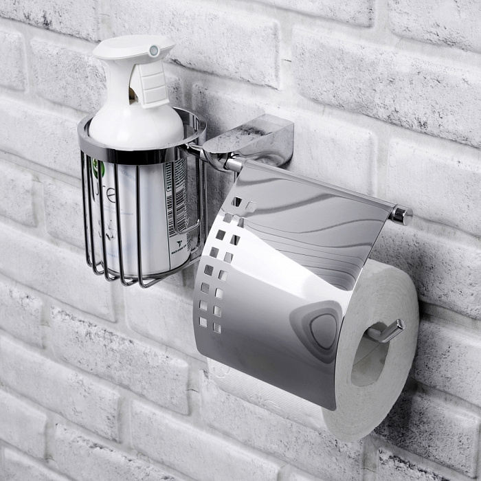 WasserKRAFT Kammel K-8359 Держатель подвесной для туалетной бумаги с держателем освежителя воздуха х