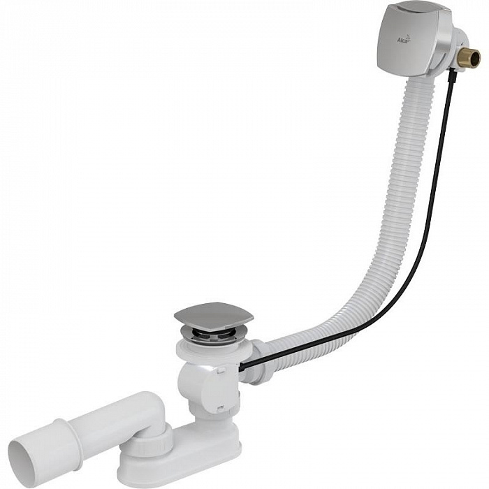 Alcaplast A564CRM2 Сифон для ванны с напуском воды через перелив хром