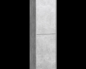 Aqwella Mobi MOB0535BS+MOB0735BS Шкаф-пенал подвесной бетон светлый