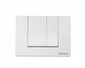 Berges Novum 040044 Кнопка для инсталляции S4, Soft Touch белая