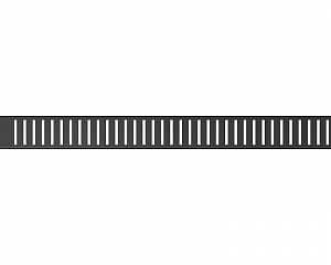 Alcaplast PURE BLACK PURE-850BLACK Решетка для водоотводящего желоба 5,3x84,4 цвет черный