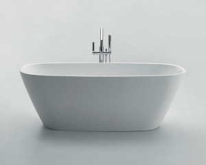 Акриловая ванна без перелива BelBagno BB72-1500-W0, 1500x760x600 Отдельностоящая 