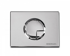 Berges Novum 040023 Кнопка для инсталляции  R3, хром глянец