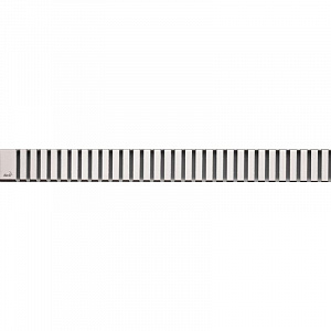 Купить alcaplast line line-650l решетка для водоотводящего желоба 5,3x64,4 цвет глянцевый хром в интернет-магазине santehcafe.ru