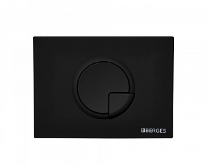 Berges Novum 040025 Кнопка для инсталляции R5, Soft Touch черная