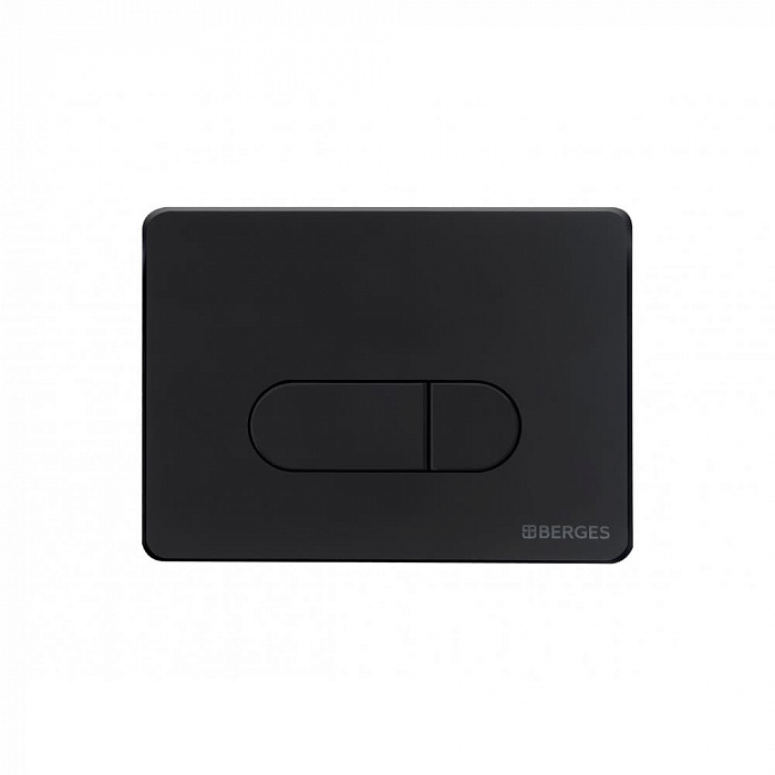 Berges Novum 040235 Инсталляция для скрытого монтажа унитаза кнопка D5 Soft Touch черная