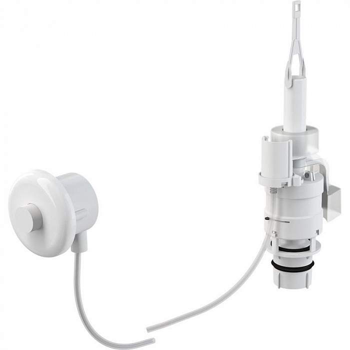 Alcaplast MPO10 MPO10 Кнопка пневматического смыва на расстоянии – ручное управление, белая, монтаж: