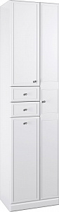 Купить aqwella barcelona ba.05.05 шкаф-пенал напольный белый в интернет-магазине santehcafe.ru
