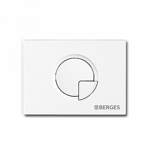 Купить berges novum 040021 кнопка для инсталляции r1, белая в интернет-магазине santehcafe.ru